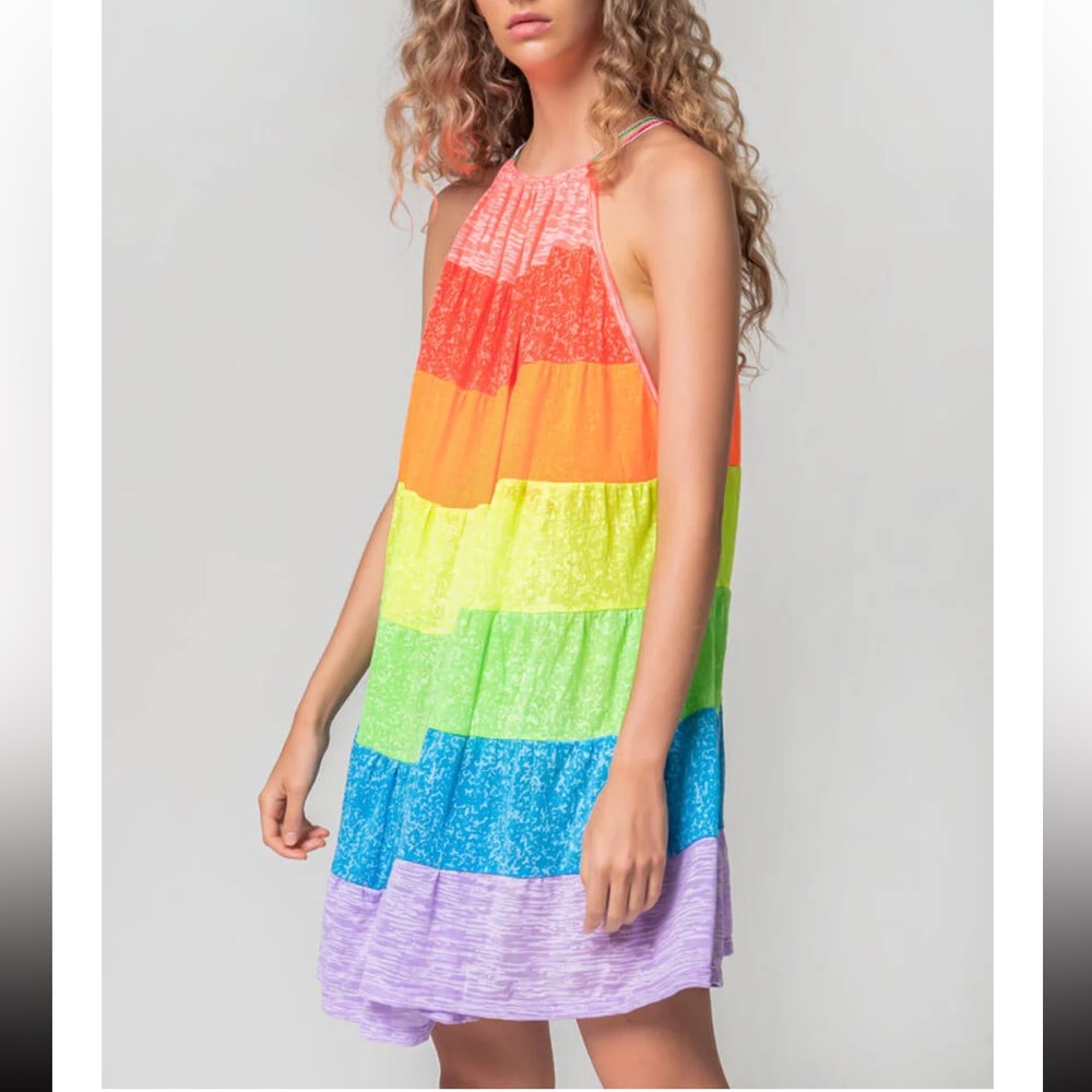 Pitusa Popsicle Halter Mini Dress, one size